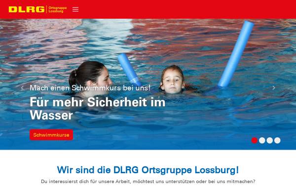 Vorschau von lossburg.dlrg.de, DLRG Ortsgruppe Alpirsbach
