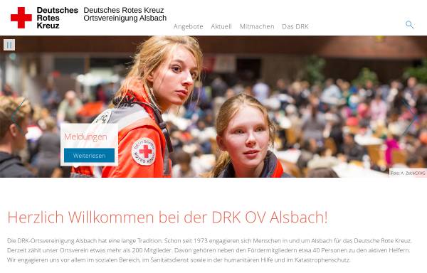 Vorschau von www.drk-alsbach.de, Deutsches Rotes Kreuz Ortsvereinigung Alsbach