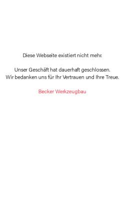 Vorschau der mobilen Webseite www.becker-werkzeugbau.de, Becker Werkzeug- und Vorrichtungsbau GmbH & Co.KG