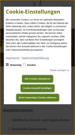 Vorschau der mobilen Webseite www.schule-altenburg.de, Grund- und Regelschulen der Stadt Altenburg