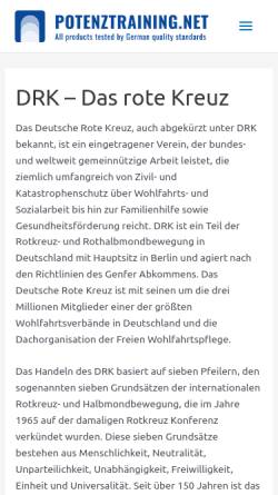 Vorschau der mobilen Webseite www.drk-ov-ak.de, Deutsches Rotes Kreuz Ortsverein Altenkirchen e.V.