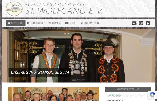 Vorschau von www.woifganger.de, Schützengesellschaft Sankt Wolfgang e.V.