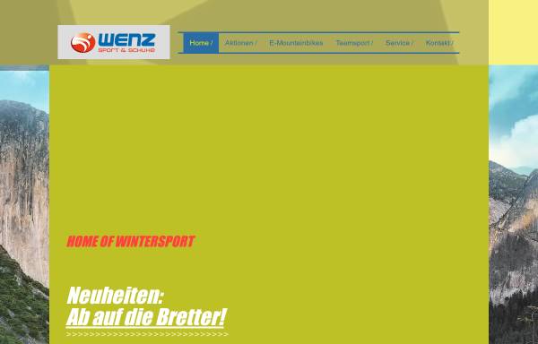 Vorschau von www.sport-wenz.de, Schuhe und Sport Wenz