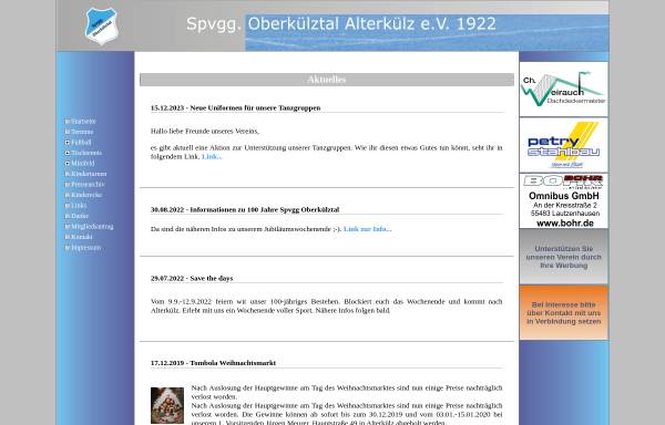 Vorschau von www.spvgg-oberkuelztal.de, Spvgg. Oberkülztal Alterkülz e.V. 1922