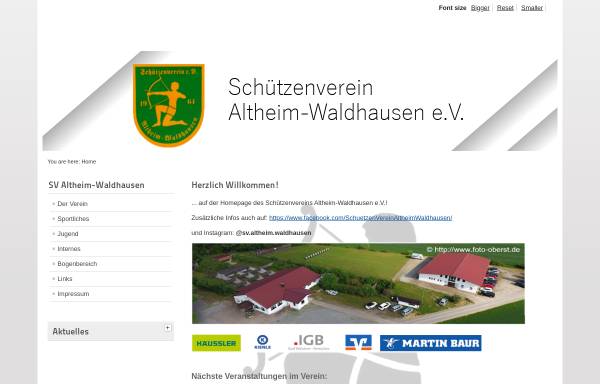 Vorschau von www.schuetzenverein-altheim-w.de, Schützenverein Altheim-Waldhausen e.V.