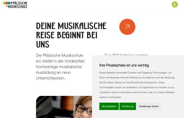 Vorschau von pfaelzische-musikschule.de, Pfälzische Musikschule e.V.