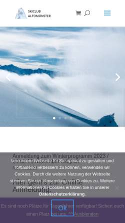 Vorschau der mobilen Webseite ski-altomuenster.de, TSV Altomünster