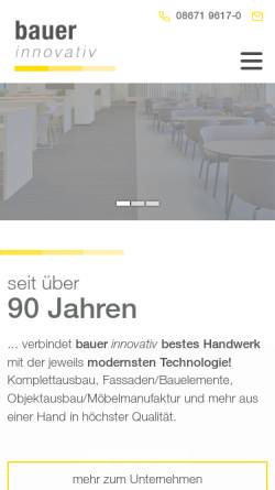 Vorschau der mobilen Webseite www.moebel-bauer.de, Möbel Bauer GmbH