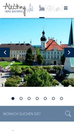 Vorschau der mobilen Webseite www.altoetting.de, Stadt Altötting