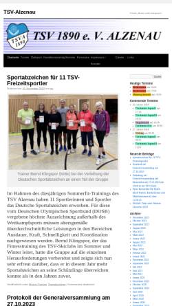 Vorschau der mobilen Webseite tsv-alzenau.de, Turn- und Sportverein 1890 Alzenau e. V.