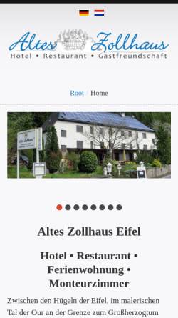 Vorschau der mobilen Webseite www.wieringa.de, Altes Zollhaus