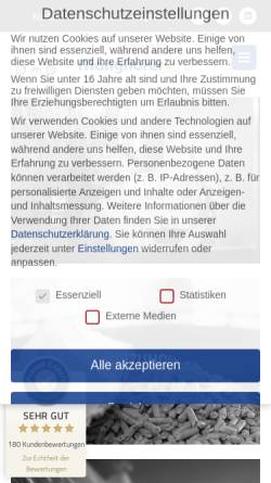 Vorschau der mobilen Webseite www.manghofer.de, Manghofer Gas-Sanitär-Heizung GmbH