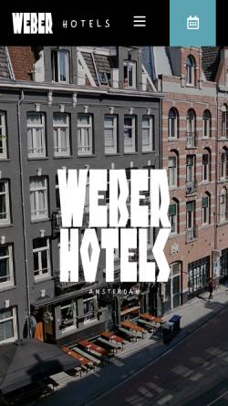 Vorschau der mobilen Webseite www.hotelweber.nl, Hotel Restaurant Weber
