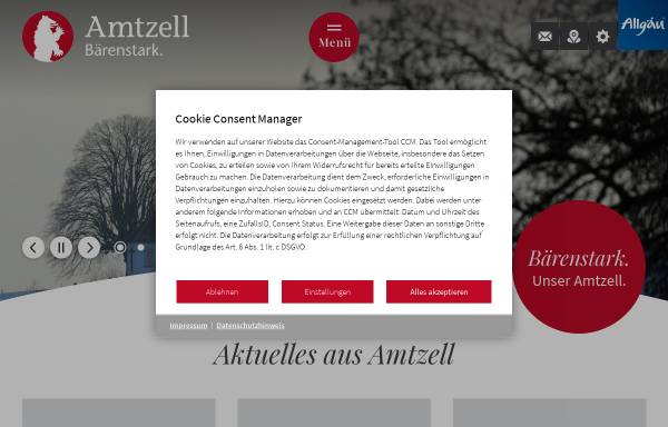 Vorschau von www.amtzell.de, Amtzell