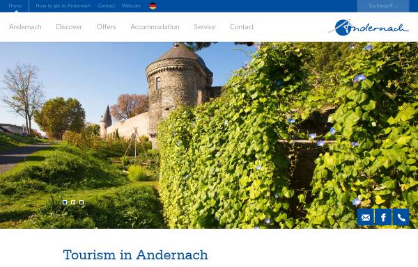 Vorschau von www.andernach-tourismus.de, Andernach.net GmbH