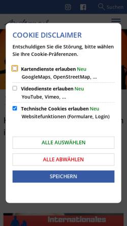 Vorschau der mobilen Webseite www.juz-andernach.de, Jugendzentrum Andernach