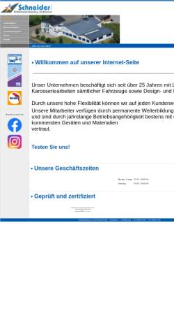 Vorschau der mobilen Webseite www.schneider-anschau.de, Lackiererei Schneider