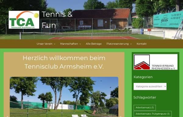 Vorschau von www.tennisverein-armsheim.de, TSV Armsheim-Schimsheim - Abteilung Tennis