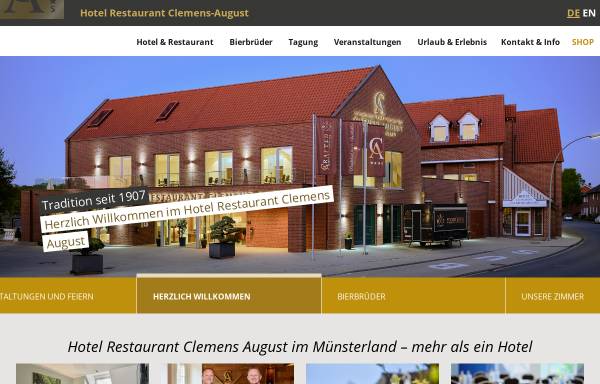 Vorschau von www.hotel-clemens-august.de, Davensberg