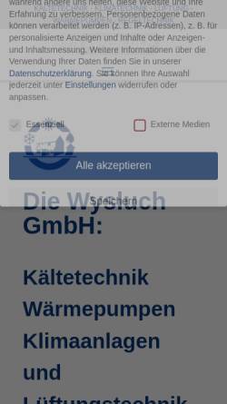 Vorschau der mobilen Webseite www.wysluch.de, Wysluch GmbH