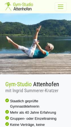 Vorschau der mobilen Webseite www.gymstudio.de, Gymstudio.de - Fitness
