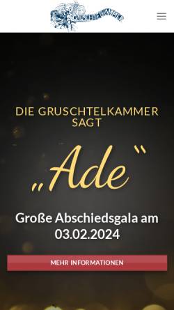 Vorschau der mobilen Webseite www.gruschtelkammer.de, Kleinkustbühne Auenwald - Gruschtelkammer