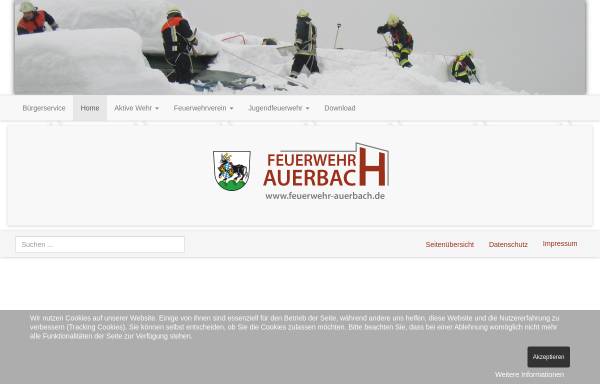 Vorschau von www.feuerwehr-auerbach.de, Freiwillige Feuerwehr Auerbach