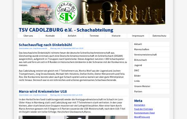 Vorschau von www.schach-cadolzburg.de, Schachabteilung des TSV Cadolzburg e.V.