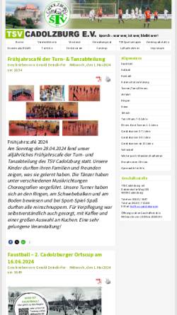 Vorschau der mobilen Webseite www.tsv-cadolzburg.de, TSV Cadolzburg e.V.
