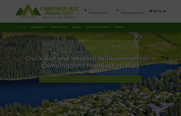 Vorschau von www.prahljust.de, Camping Prahljust