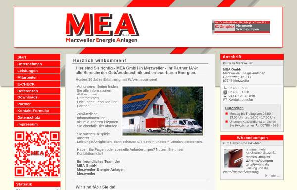 Vorschau von mea-schneider.de, MEA GmbH Merzweiler-Energie-Anlagen