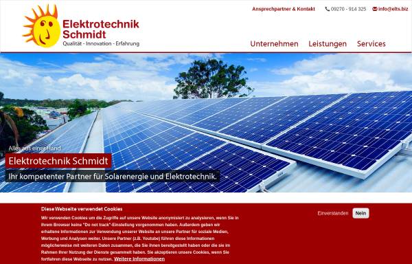 Vorschau von www.elektrotechnik-creussen.de, Elektrotechnik Toni Schmidt