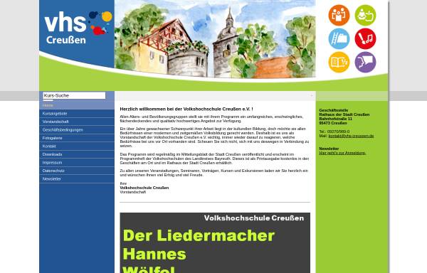 Vorschau von www.vhs-creussen.de, Volkshochschule Creußen