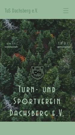 Vorschau der mobilen Webseite tus-dachsberg.de, Turn- und Sportverein Dachsberg e.V.