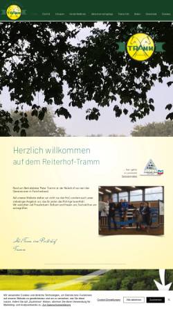 Vorschau der mobilen Webseite www.reiterhof-tramm.de, Reiterhof Tramm