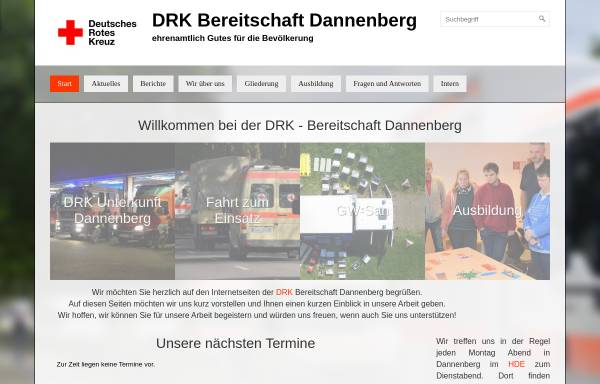 Vorschau von www.bereitschaft-dan.de, DRK Bereitschaft Dannenberg Sanität