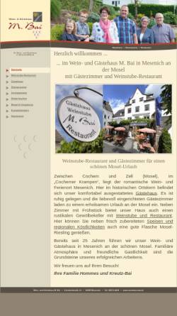 Vorschau der mobilen Webseite www.weinhaus-bai.de, Wein- und Gästehaus M. Bai