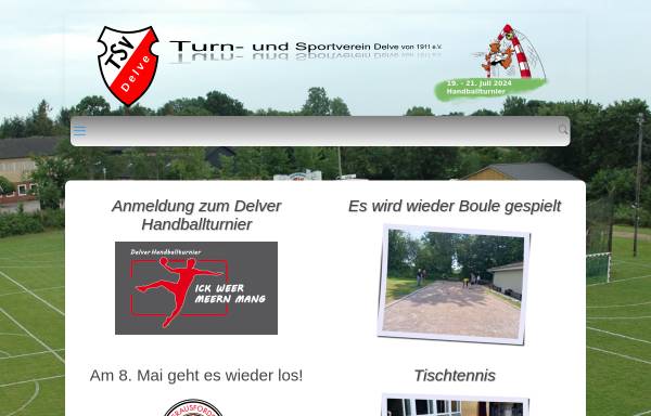 Vorschau von tsv-delve.de, Turn- und Sportverein Delve