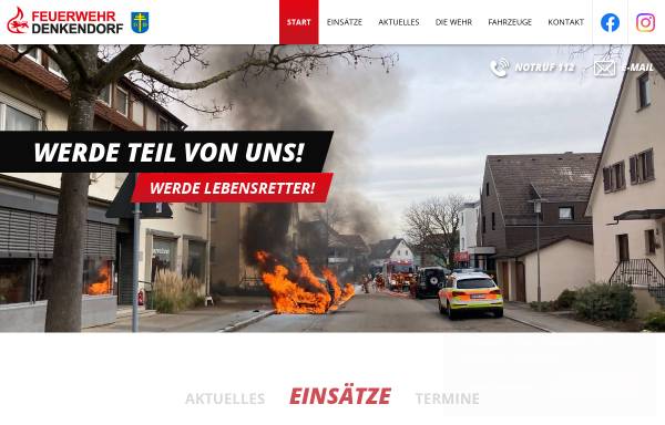 Vorschau von www.feuerwehrdenkendorf.de, Feuerwehr Denkendorf