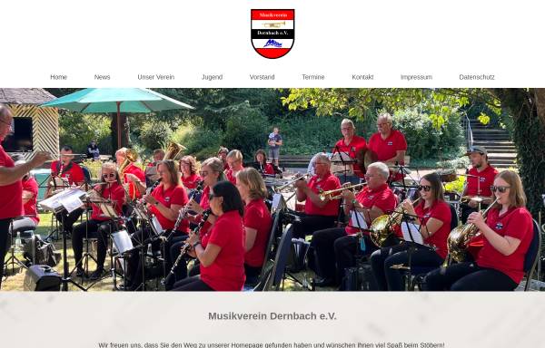 Vorschau von www.mvdernbach.de, Musikverein Dernbach e. V.