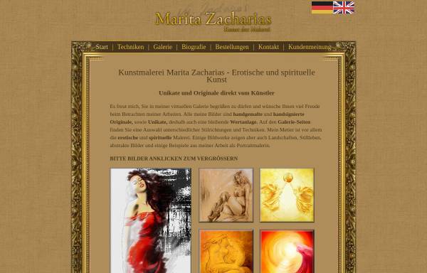 Vorschau von www.MaritaZacharias.de, Marita Zacharias, Kunst- und Portraitmalerei