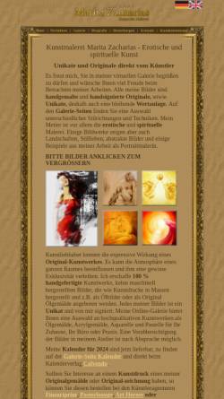 Vorschau der mobilen Webseite www.MaritaZacharias.de, Marita Zacharias, Kunst- und Portraitmalerei