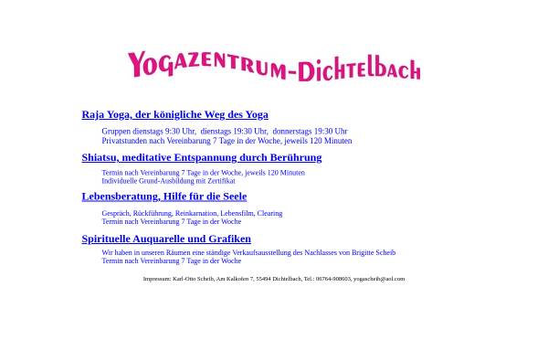 Vorschau von www.yogazentrum-dichtelbach.de, Yogazentrum Dichtelbach