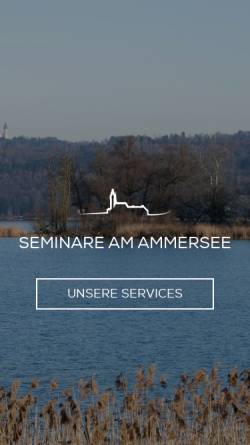 Vorschau der mobilen Webseite seminare-am-ammersee.de, Seminare am Ammersee, Food & More GmbH