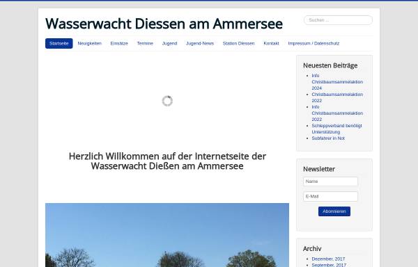 Vorschau von www.wasserwacht-diessen.de, Wasserwacht Dießen