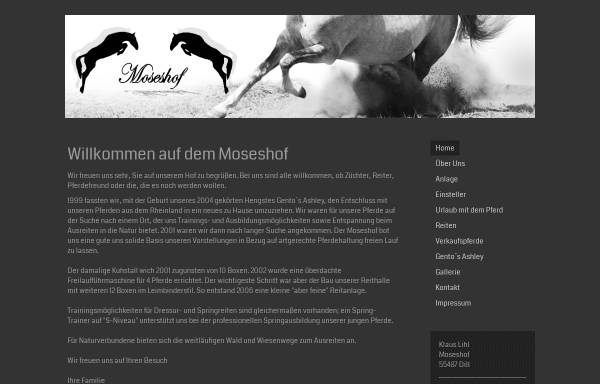 Vorschau von www.moseshof.de, Moseshof - Klaus Lihl
