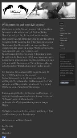 Vorschau der mobilen Webseite www.moseshof.de, Moseshof - Klaus Lihl