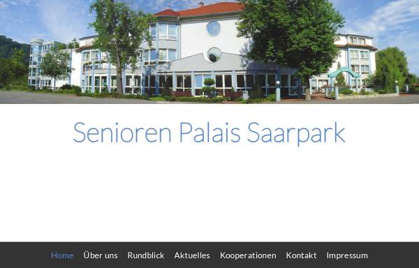 Vorschau von www.senioren-palais.de, Senioren-Palais Saarpark GmbH