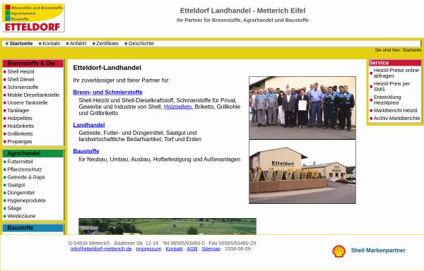 Vorschau von www.etteldorf-metterich.de, Landhandel Etteldorf