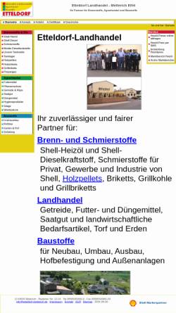 Vorschau der mobilen Webseite www.etteldorf-metterich.de, Landhandel Etteldorf